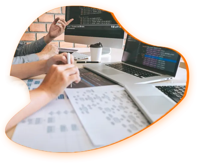 Two Girls working together